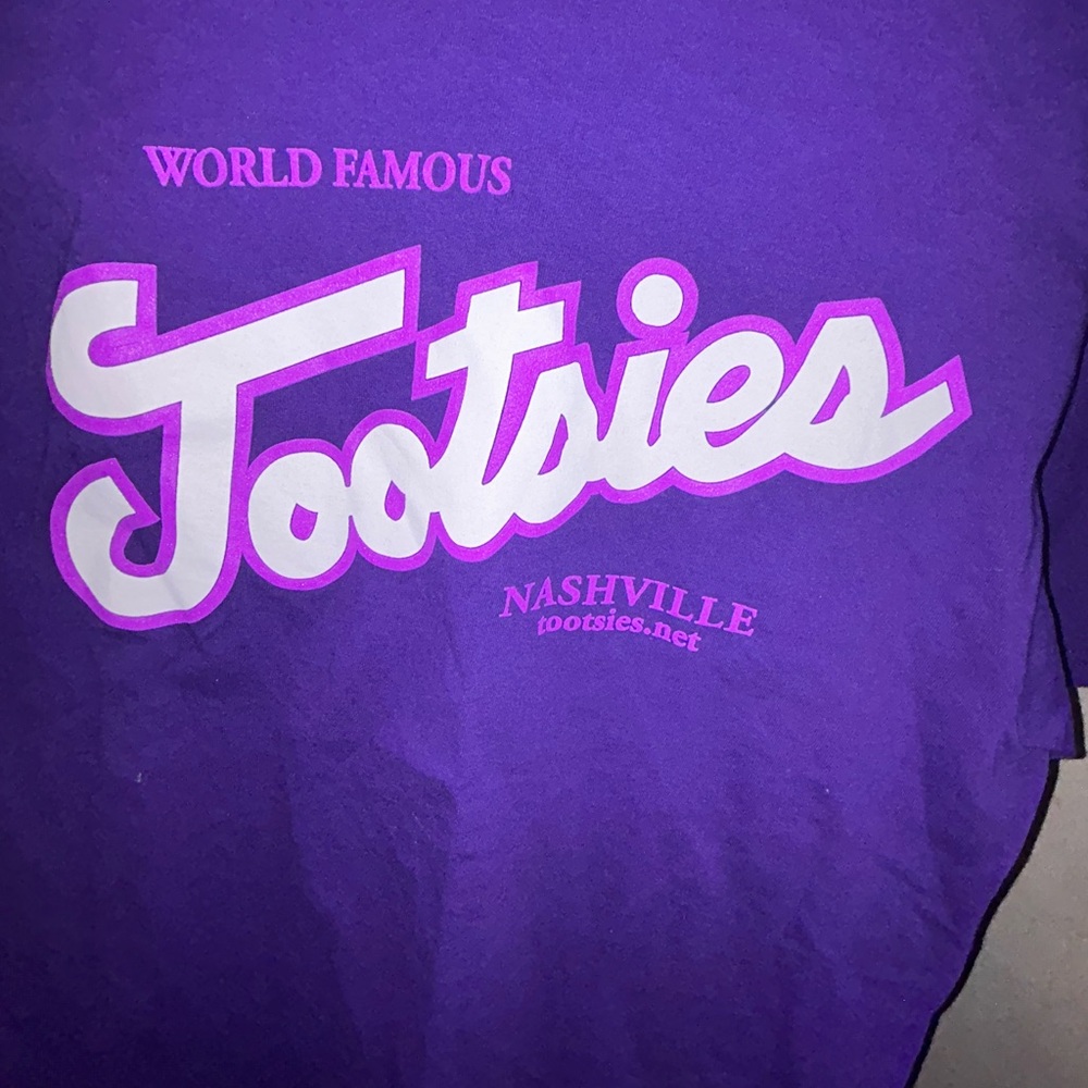Official Tootsie's Orchid Lounge Nashville T-Shirt - Purple - Size Medium